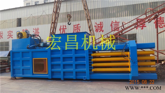 【废纸打包机视频】/郑州废纸打包机/郑州纸箱打包机设备/纸箱打包机客户现场图3