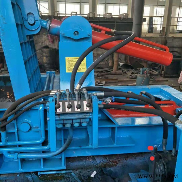 山东曲阜**金属打包机 钢筋压块机 铝合金压块机图6