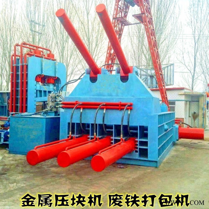 山东曲阜**金属打包机 钢筋压块机 铝合金压块机图2