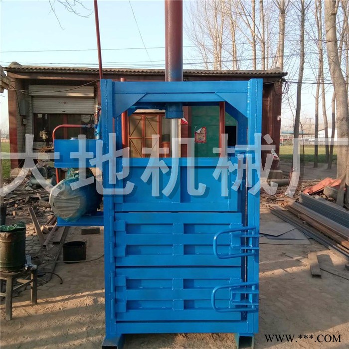 小型家用便捷式液压打包机大地机械厂服装液压打包机 立式液压打包机 高效多功能液压打包机图5