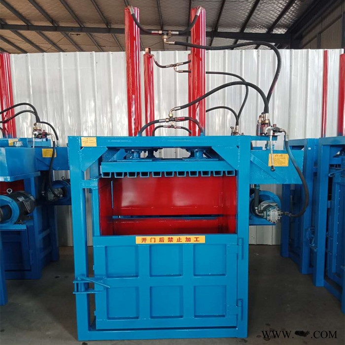 山东优选20吨单缸液压立式打包机压块机小型废纸废品打包机金属压块机秸秆压扁机**图2