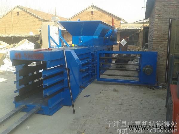 废纸打包机价格 赣州卧式废旧纸箱打包机 宁津广富机械专业制造图5