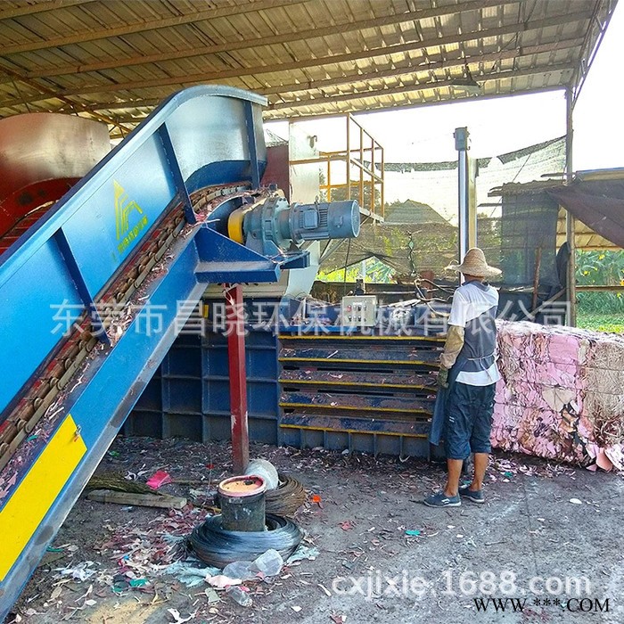 **定做 160T 半自动废纸液压打包机 卧式半自动液压废纸打包机图2