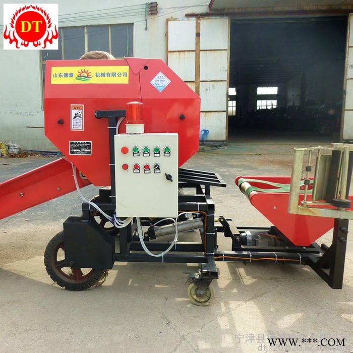 青储打捆机 青贮草料打包机 电机国标品质 德泰牧草打包机图5