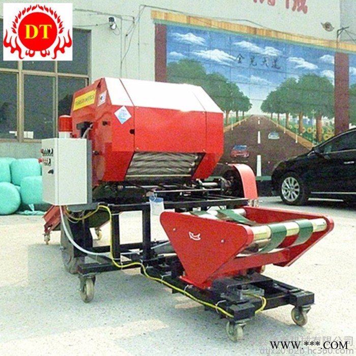 青储打捆机 青贮草料打包机 电机国标品质 德泰牧草打包机图4