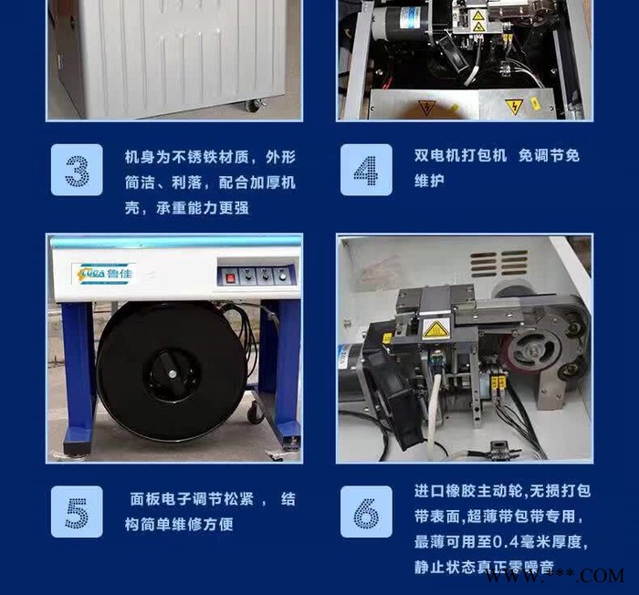 鲁佳LJ-DB100A 双电机打包机-买打包带送打包机图3
