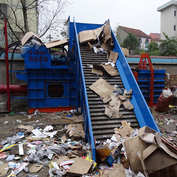 东北卧式秸秆液压打捆机废纸打包机图6