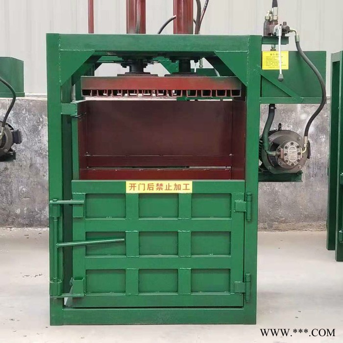 立式液压打包机**生产热卖中废纸服装棉花金属稻草等图8