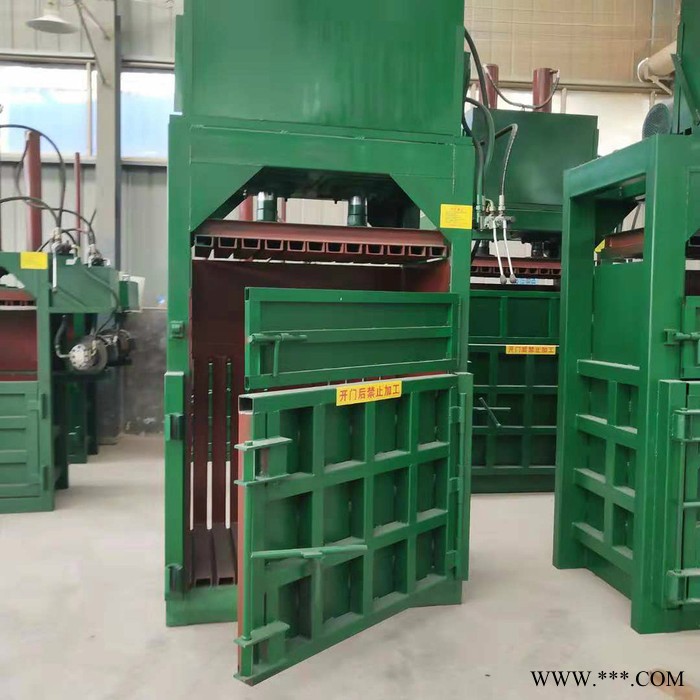 立式液压打包机**生产热卖中废纸服装棉花金属稻草等图5