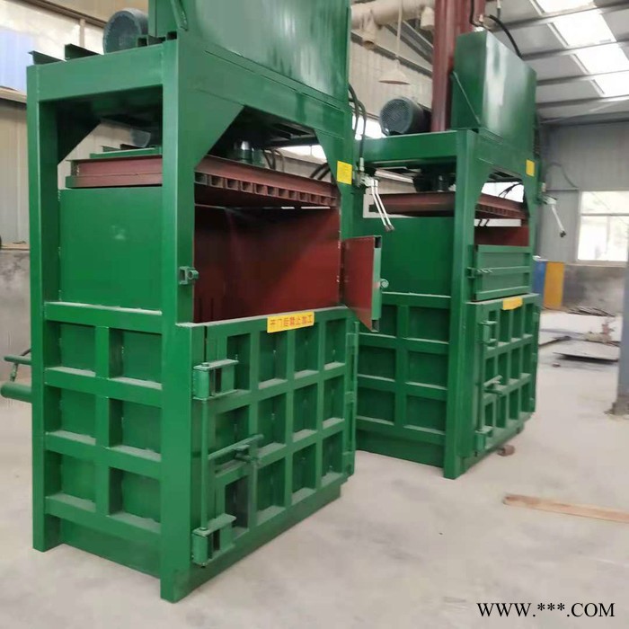 立式液压打包机**生产热卖中废纸服装棉花金属稻草等图6