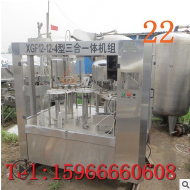 二手机械设备出售CGF12-12-4型冲瓶 灌装 封口三合一体机出售回收图3