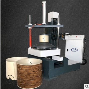圆柱圆桶架子鼓开孔 泥塑泥坯雕刻 立式旋转轴四轴联动立体雕刻机图2