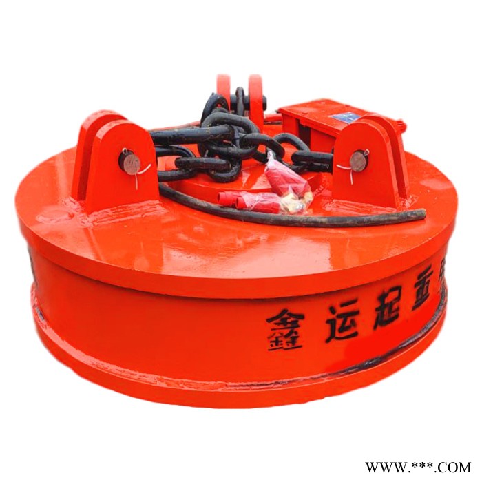 起重废钢电磁铁吸盘 鑫运起重吸盘 方形电磁铁定做 吊车式电动废钢吸盘图5