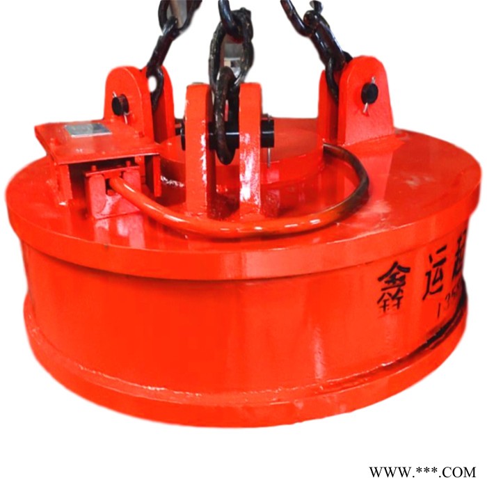 起重废钢电磁铁吸盘 鑫运起重吸盘 方形电磁铁定做 吊车式电动废钢吸盘图3