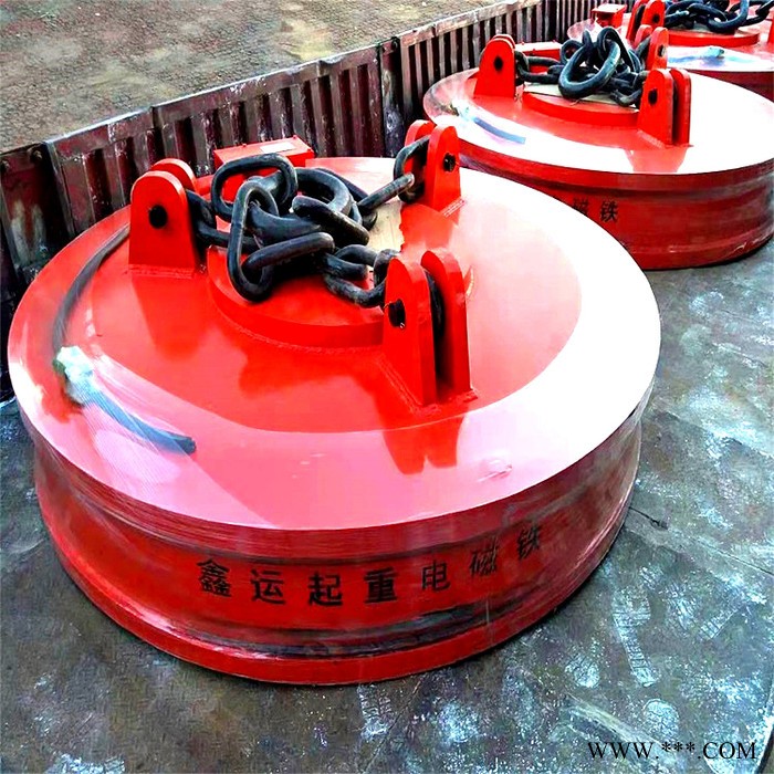 鑫运 90cm起重废铁吸盘 金属起重电磁铁吸盘 价格好图2