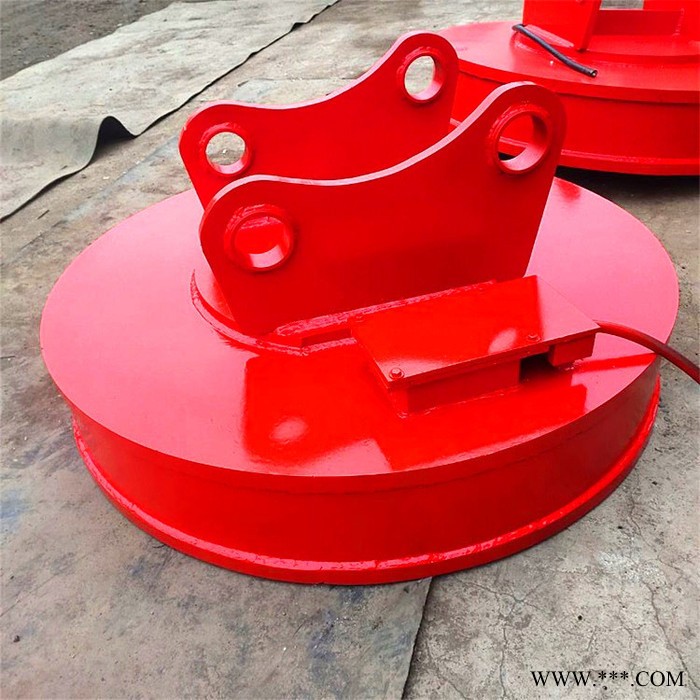 湖北废钢起重电磁铁加工定制 1.2米吸废铁用自发电电磁铁吸盘图2