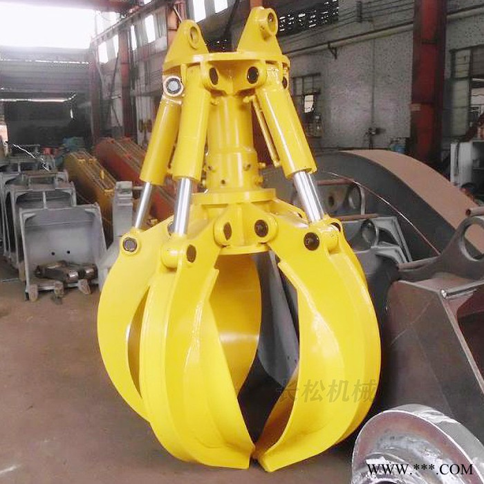抓废钢废铁莲花抓五瓣莲花抓摇摆莲花抓 SH220莲花抓 机械莲花抓图5