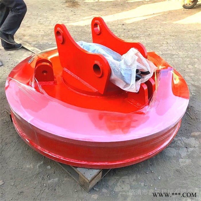 鑫运 废钢起重电磁铁吸盘 现货供应 铲车装废钢吸盘电磁铁1.1米 生产商图5