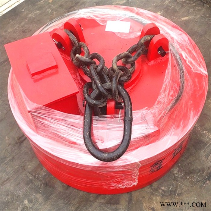 抓机起重电磁铁 鑫运 直径90公分 强磁废钢电磁铁吸盘 定制价格图2