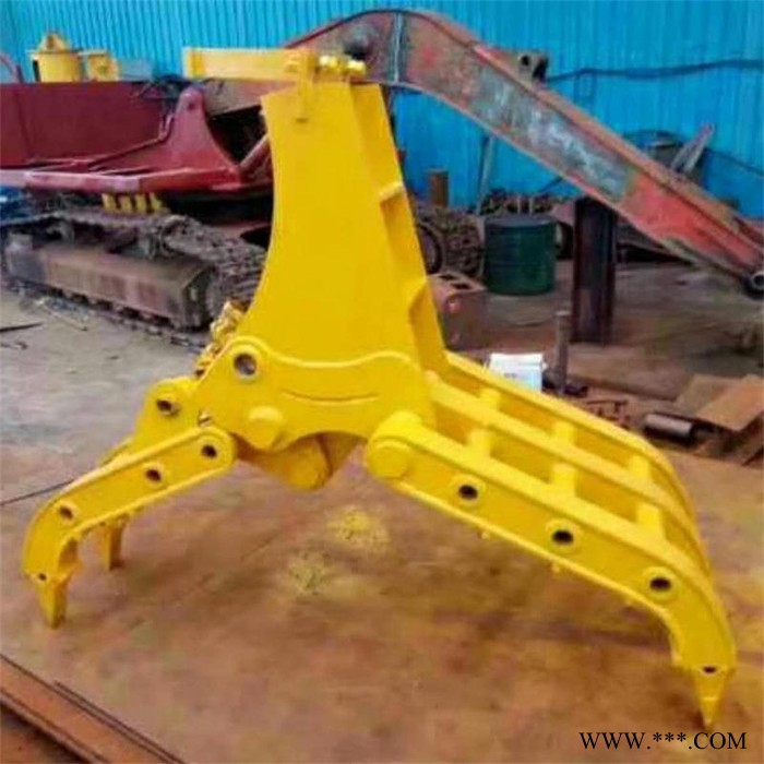 固定式抓废铁抓纲机 抓钢工具梅花抓木机 旋转抓钢器厂家图6