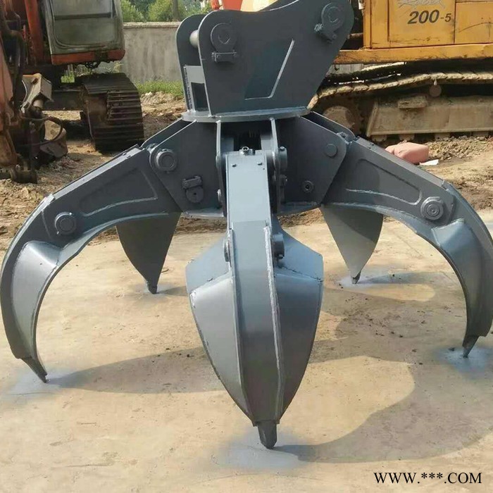 固定式抓废铁抓纲机 抓钢工具梅花抓木机 旋转抓钢器厂家图3