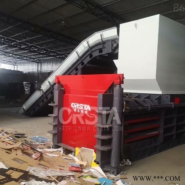 碎屑金属废铁打包机液压机械，金属铁屑废料压缩液压捆包机图5