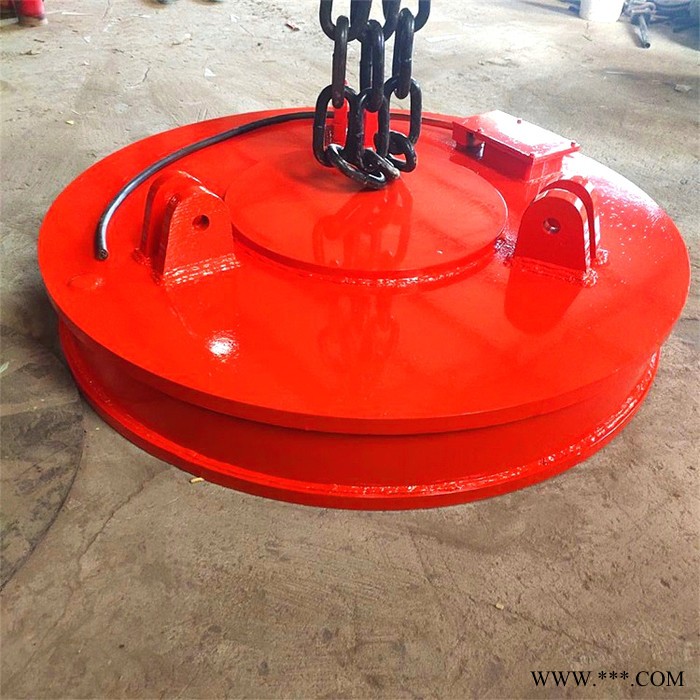 鑫运供应圆形起重电磁铁 1.5米装卸废钢用起重电磁铁吸盘 规格多支持定制图3