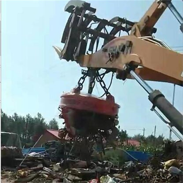 24伏废钢电磁铁型号鑫运机械挖掘机叉车电磁铁吸盘支持定做图4