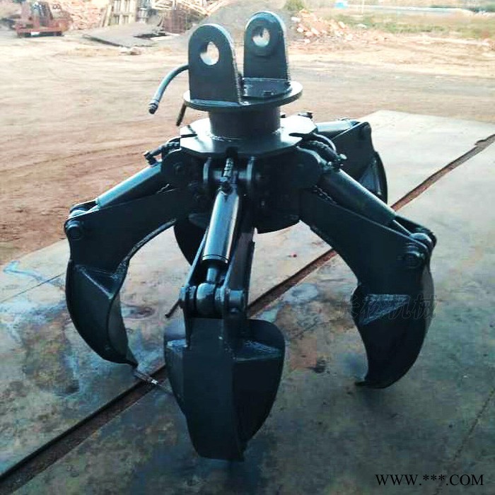五瓣莲花抓 挖掘机莲花抓 桔瓣莲花抓 废铁废料抓取工具 机械式莲花抓图6
