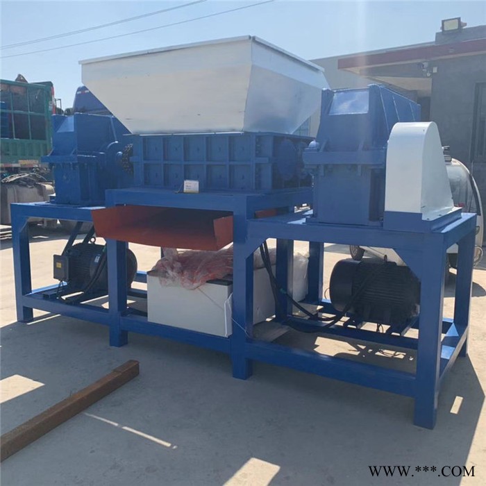 睿迪双轴轮胎撕碎机生活垃圾撕碎机金属废铁撕碎机图7