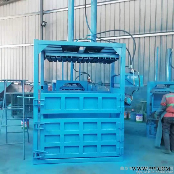 边角料小型压包机废铁皮打块机 半自动废纸压块机图5