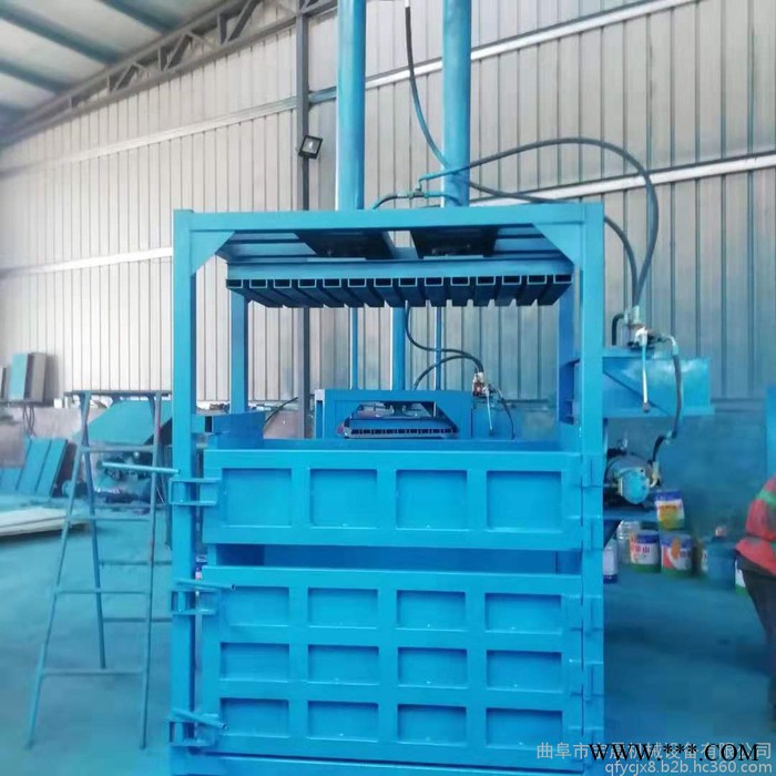 边角料小型压包机废铁皮打块机 半自动废纸压块机图2