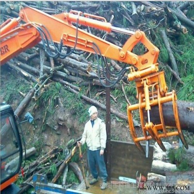 液压回转抓木器 抓取木头石块废铁的抓木器