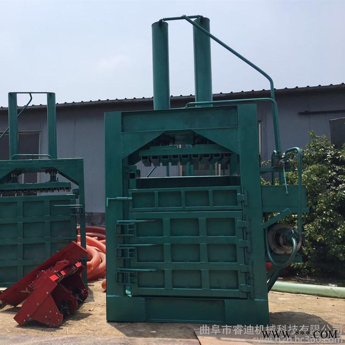 睿迪牌牧草秸秆压缩打包机 多功能金属废铁打包机图8