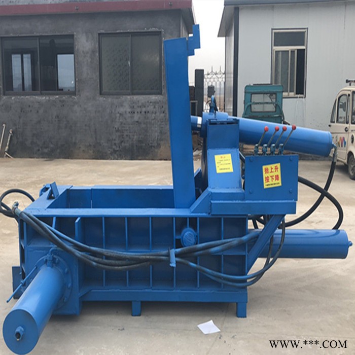 睿迪牌液压金属打包机 铝屑易拉罐废铁压块机图5