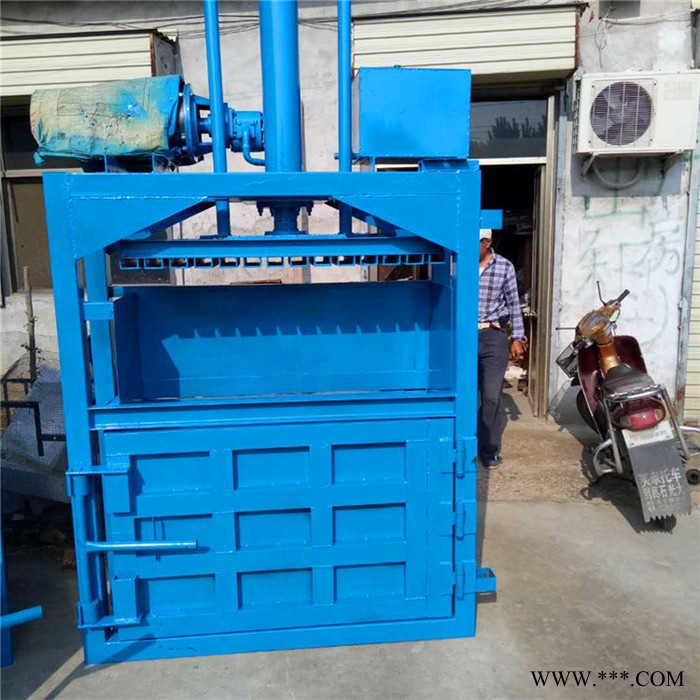 碎布海绵压块机 废铁丝打包机 宇佳 油桶压扁机图5