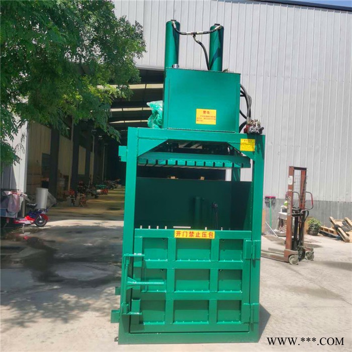 碎布海绵压块机 废铁丝打包机 宇佳 油桶压扁机图4