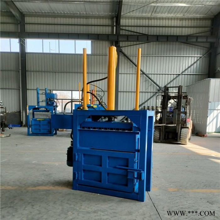 碎布海绵压块机 废铁丝打包机 宇佳 油桶压扁机图7