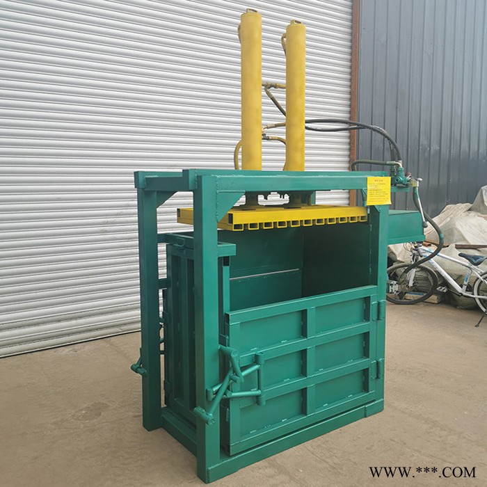 碎布海绵压块机 废铁丝打包机 宇佳 油桶压扁机图8