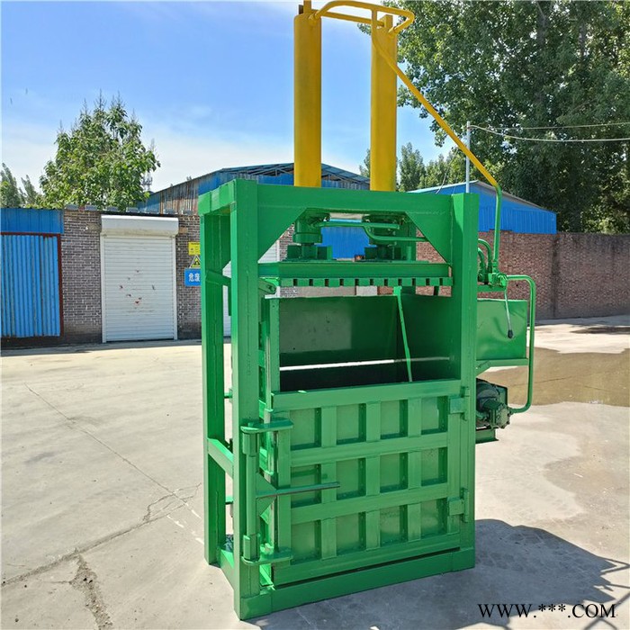 碎布海绵压块机 废铁丝打包机 宇佳 油桶压扁机图2