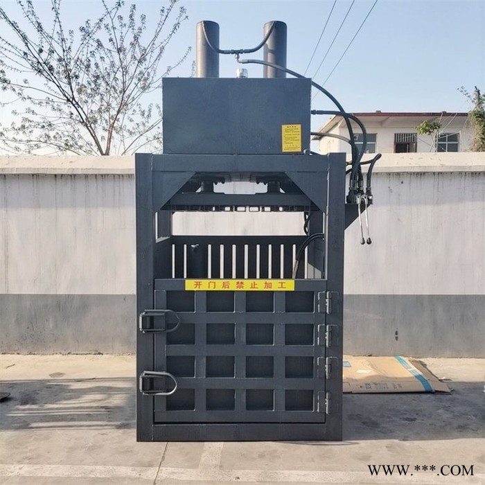 碎布海绵压块机 废铁丝打包机 宇佳 油桶压扁机图3