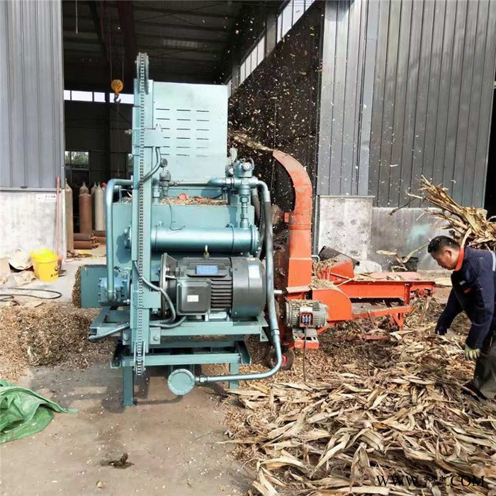 无纺布边角料压块机 海绵压捆机 废铁半自动打包机图3