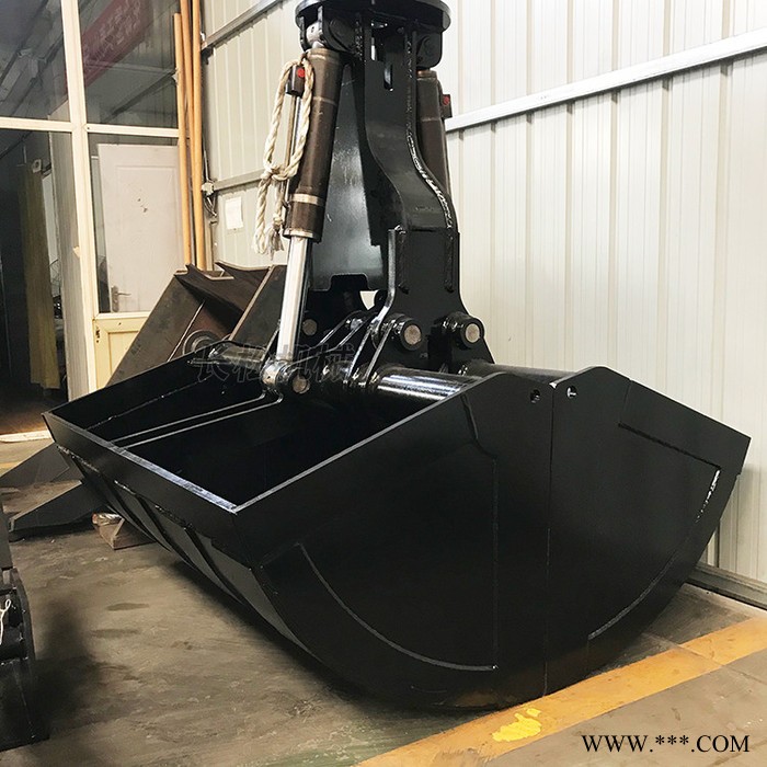 挖机贝壳斗 可抓石子废铁 热电厂抓煤斗 大容量液压双开贝壳斗图4