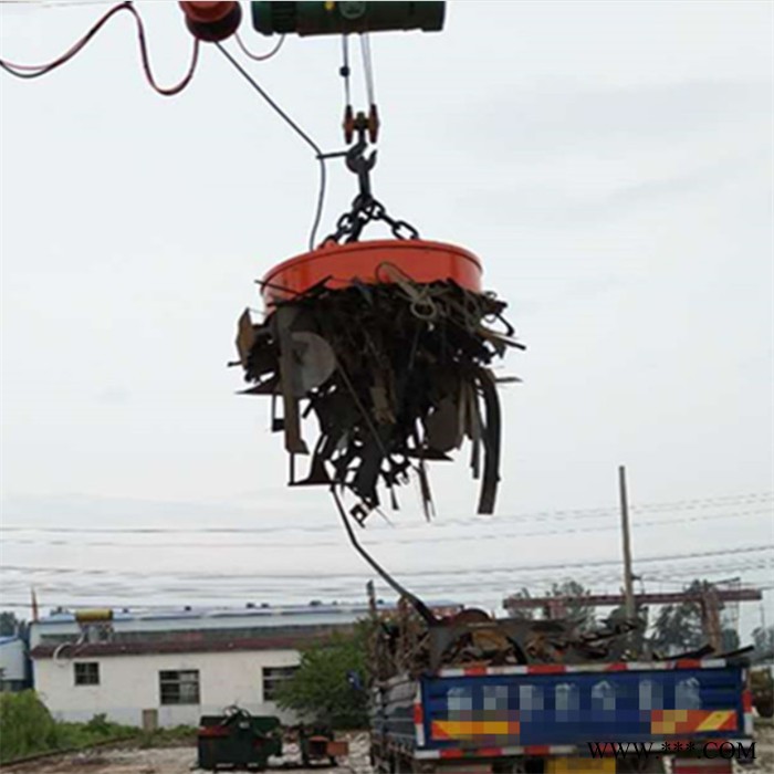 供应鑫运山东起吊废钢吸盘 装卸搬运设备 起重电磁吸盘 废钢电磁起重电磁铁图4