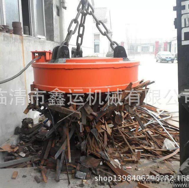 供应鑫运山东起吊废钢吸盘 装卸搬运设备 起重电磁吸盘 废钢电磁起重电磁铁图6