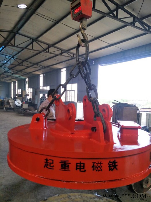 圆形起重电磁铁 湖南废钢高频强磁起重电磁铁 500公斤起重电磁铁图2