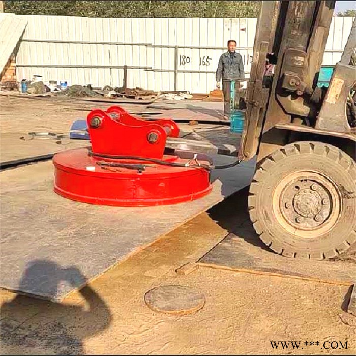 厂家直供起重电磁铁 挖机起重废钢电磁铁吸盘 MW5-130L钢板用电磁吸盘起重图6
