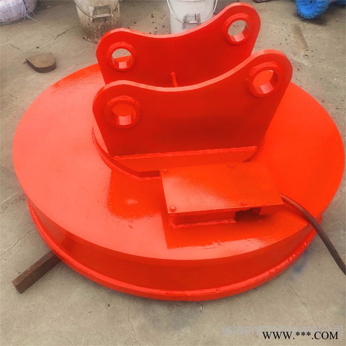 废钢废铁电磁吸盘圆形强磁起重电磁铁图5