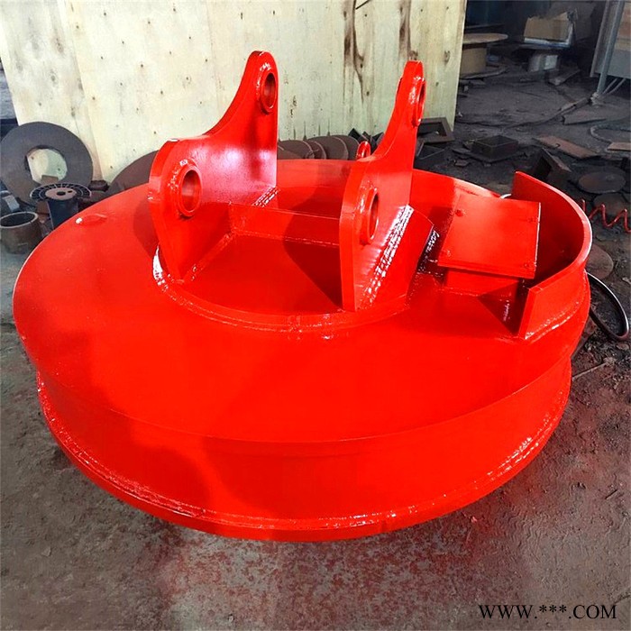 MW5-100L圆形吸盘式电磁铁起重 鑫运 定制装卸废钢电磁铁生产厂家图3