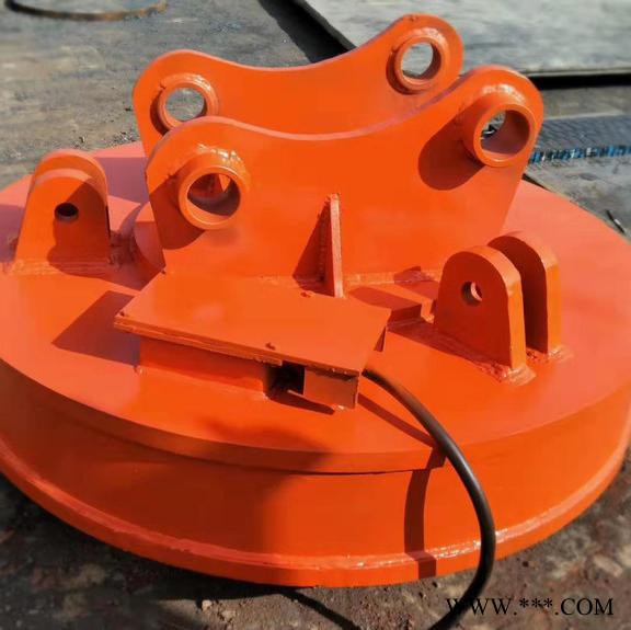 2吨起重电磁铁图片 起重用圆形电磁铁吸盘 起重废钢电磁铁销售价图2